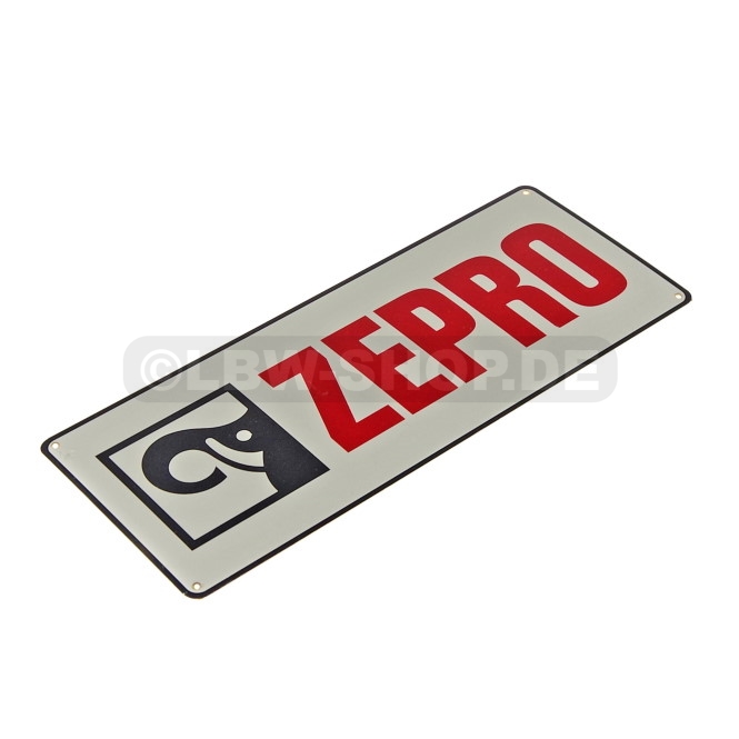 Schild Alu ZEPRO 300x120mm 