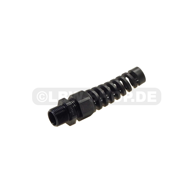 Cable Gland With Bend Protection M20x1,5 RAL9005 SW27 