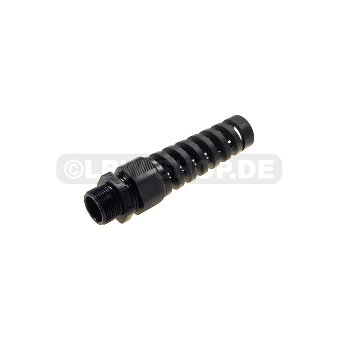 Cable Gland With Bend Protection M25x1,5 RAL9005 SW33 