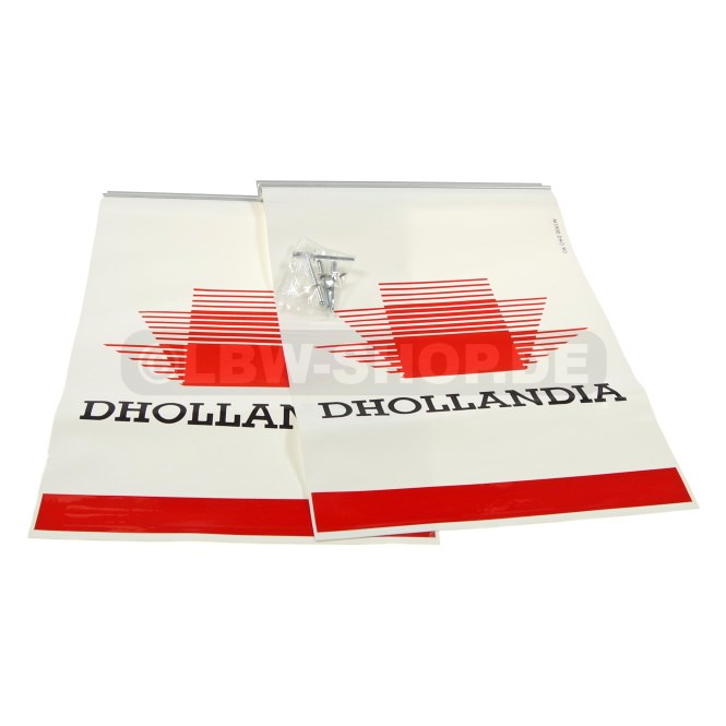 Warnflaggen Satz Alu Weiss/Rot Dhollandia